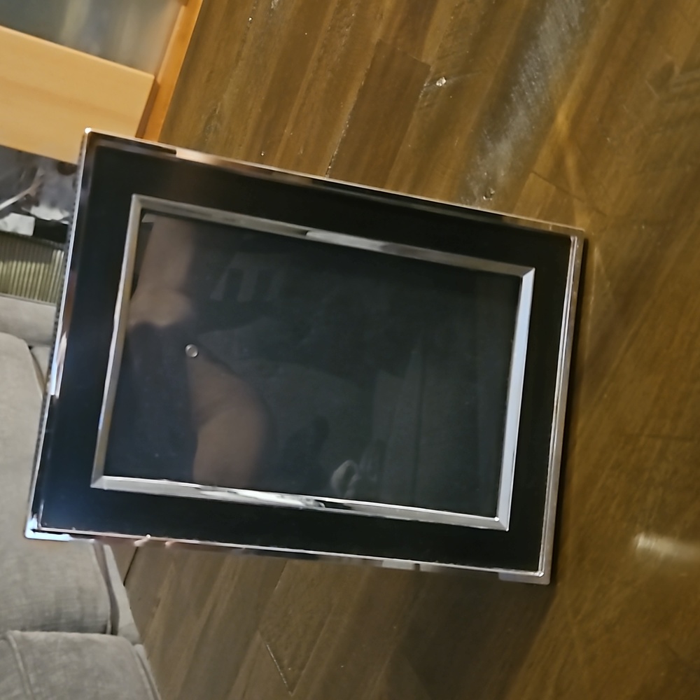 Picture frame,  black and silver